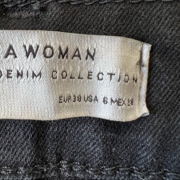 Zara womens high waisted skinny black jeans - size 6 - Picture 3 of 9